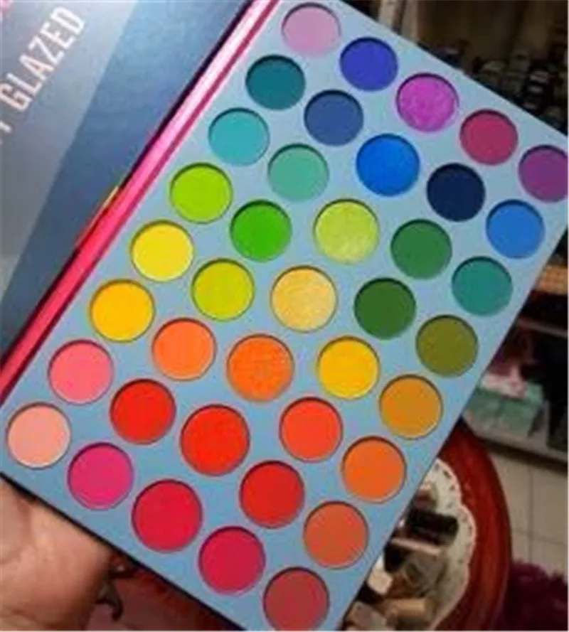 BEAUTY GLAZED Новое поступление Палетка теней для век Color Fusion 39 цветов s неоновые желтые
