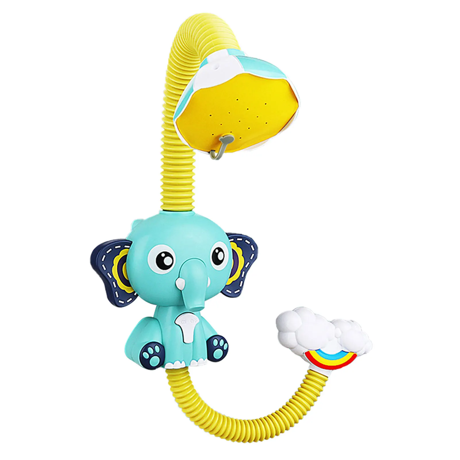 

Sucker Bathtub Cartoon Elephant Baby Bath Toy Electric Shower Rain Head Toddler Game Play Kids Water Spray Animal Bathroom