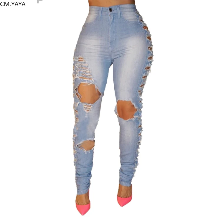 2019 Новый осень зима Джинсы женские джинсовые штаны Для женщин Высокая талия