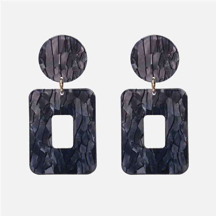 E1661 Ztech Za затворки для обьектива Хрустальные акриловые Винтажные серьги для девушек ручной работы Вечерние модные ювелирные аксессуары - Окраска металла: E1661