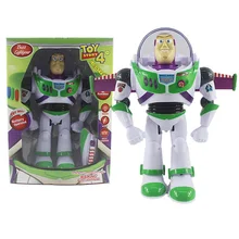 Toy Story 4 Buzz Lightyear Disney Anime Figures Lights Voices Movable Set with Wings Toys for Children Birthday Gift 2B03