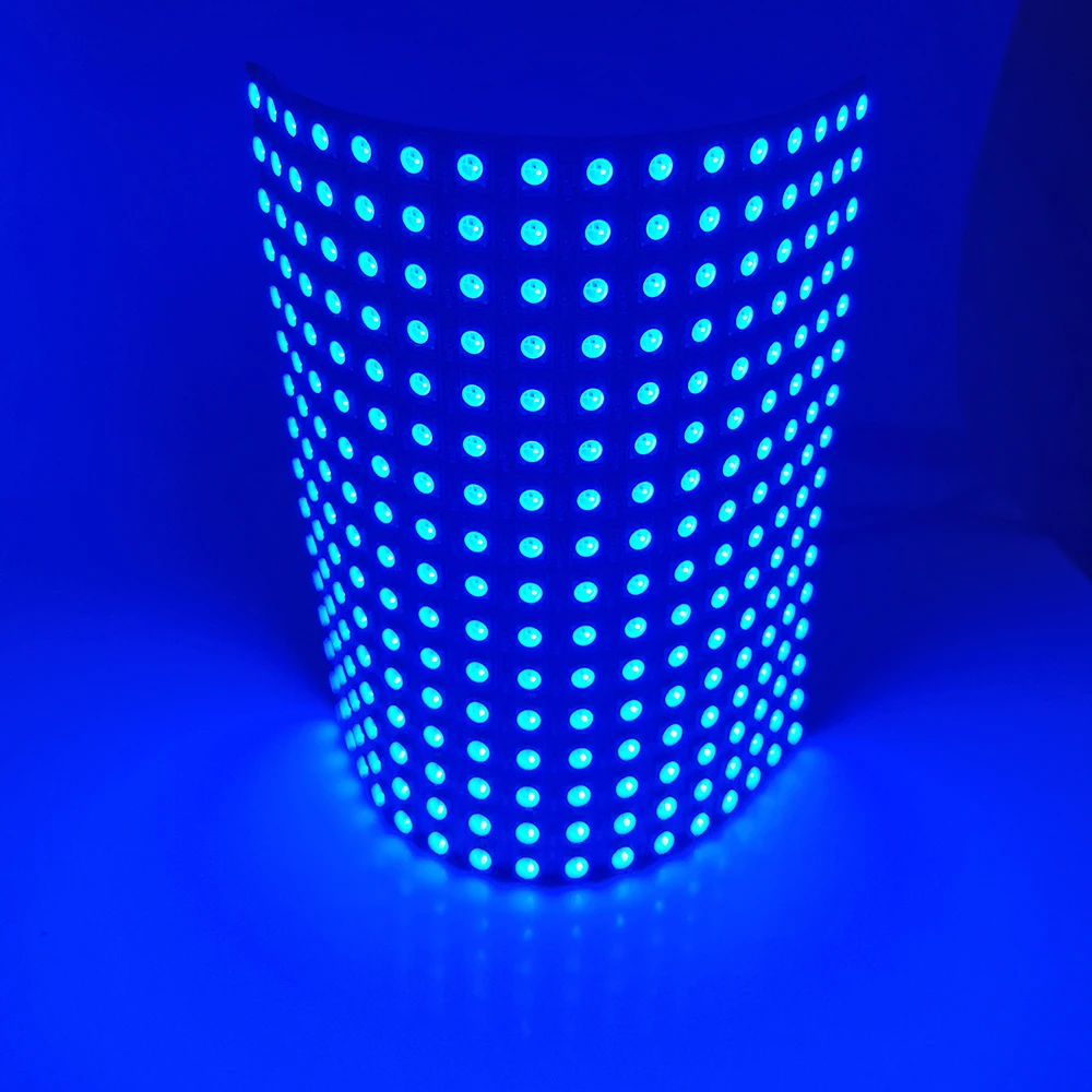 WS2812B RGB гибкая 16x16 Пиксельная Панель Матричный экран светодиодный модуль WS2812 IC