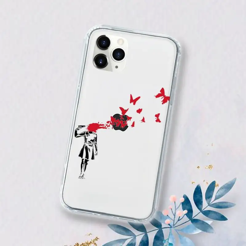 

Cute creative design pattern Phone Case Transparent for iPhone 11 12 mini pro XS MAX 6 6S 8 7 Plus X 5S SE 2020 XR