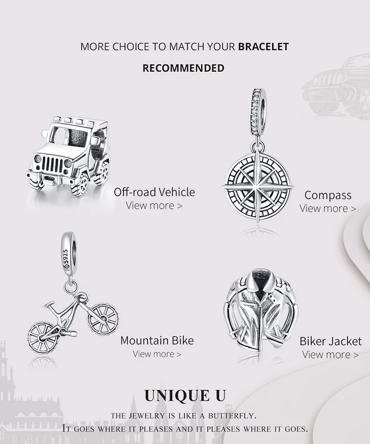 WOSTU S925 стерлингового серебра в форме сердца из бисера поставляющая материалы для