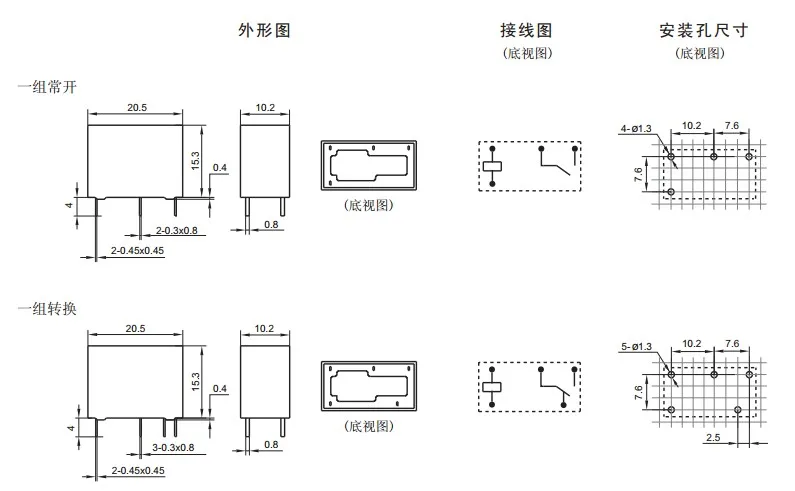 

20PCS/LOT HF33F 012-ZS3 5DIP 5A JZC-33F 012-ZS3