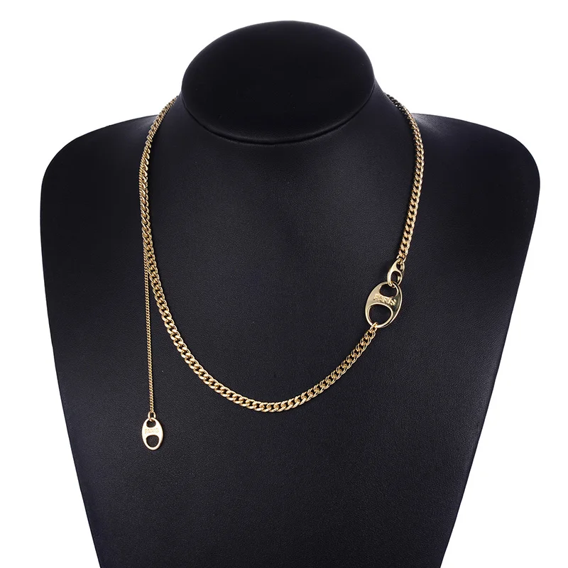 

HONGYE Gold Color Vintage Style Delicate Necklace Minimalist Adjustable For Women Girl Trendy Party Gift 2021 New