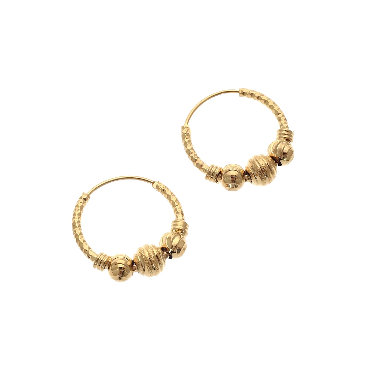 Женские и мужские серьги-кольца в этническом стиле