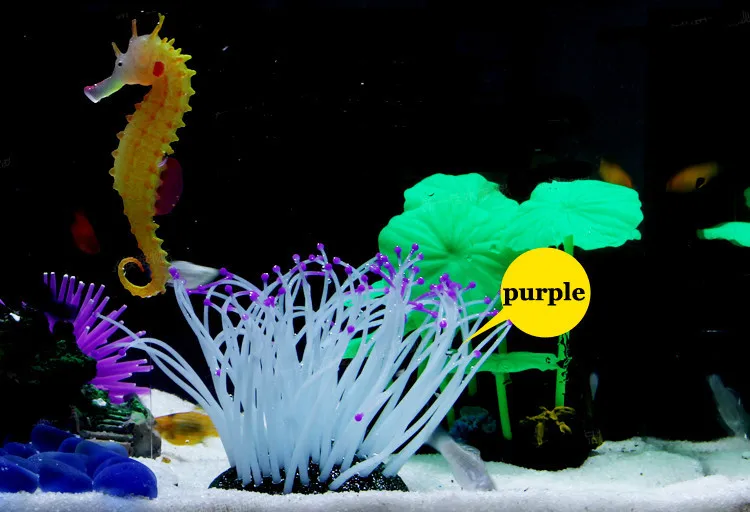 5 цветов аквариум со светящимся эффектом искусственный морской анемон имитация