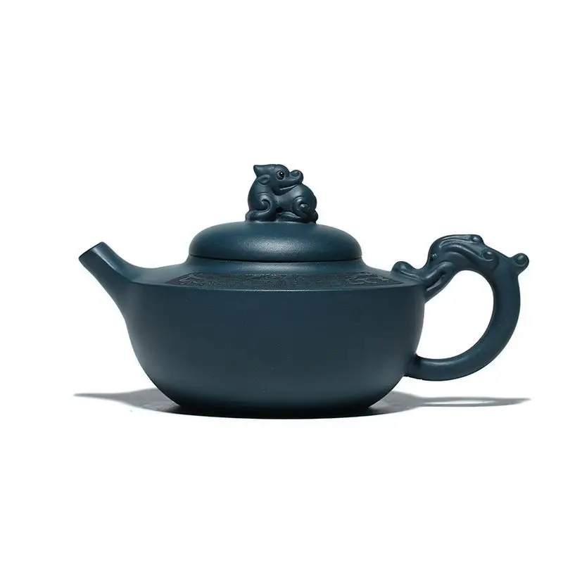 

Xiangrui pot raw ore green clay Kung Fu tea set Chu style Han rhyme purple clay pot in the rain sand sky green mud