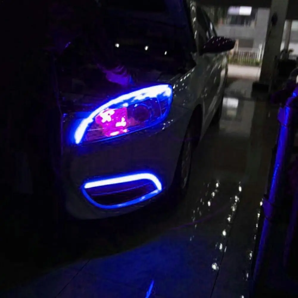 

12V Car LED Light Strip Waterproof LED Strip Light Daytime Running Lamp Strip LED Headlight Surface Decor Lamp Turn Signal Light