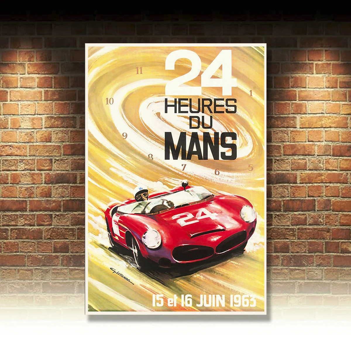

24 Heures du Mans Vintage Retro Advert METAL WALL SIGN PLAQUE poster print