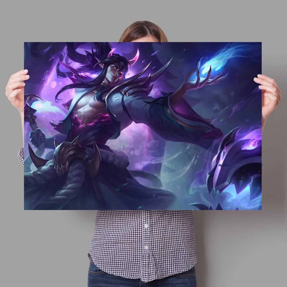 

League of Legends Anime Game Poster Newest Skin Soul Lotus Series Wall Art Painting Calligraphy Manga for Livingroom Decoration