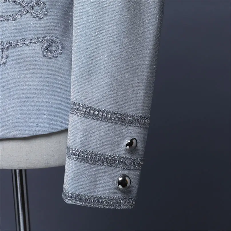 Новая мужская куртка в европейском стиле на молнии винтажные придворные Костюмы