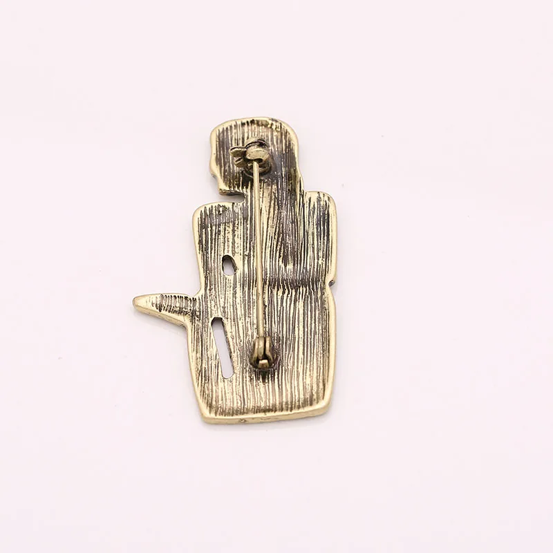 

New Arrival Vintage Bronze Egypt Mermaid Brooches Pin For Women Fashion Ocean Brooch Pin Suit Coat Decorations Accessories