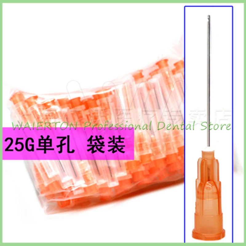 100 шт./пакет Dental Endo ирригационная игла 25G/ 27G / 30GA 30G с концевым закрытым боковым