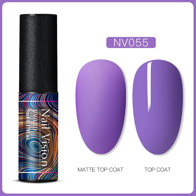 Nail Vision 5 мл матовое верхнее покрытие Цвет УФ-гель для ногтей розовая серия полуперманентный замачиваемый УФ-гель лак для ногтей - Цвет: AAS06650