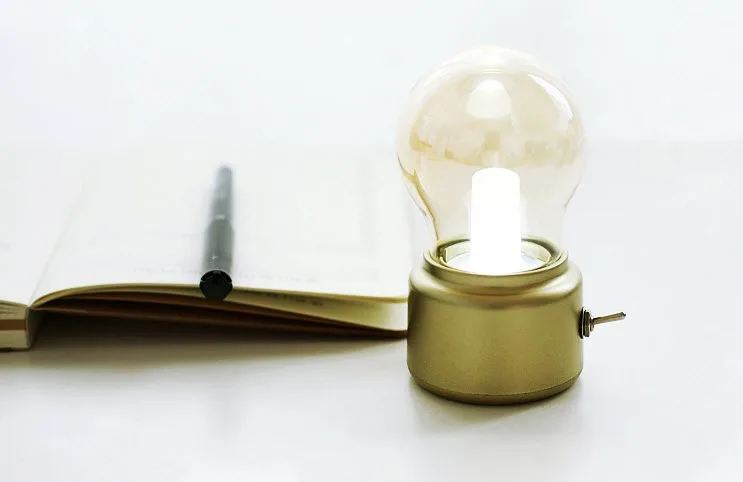 

Creative bulb lamp Vintage night light USB charge Bedroom decoration