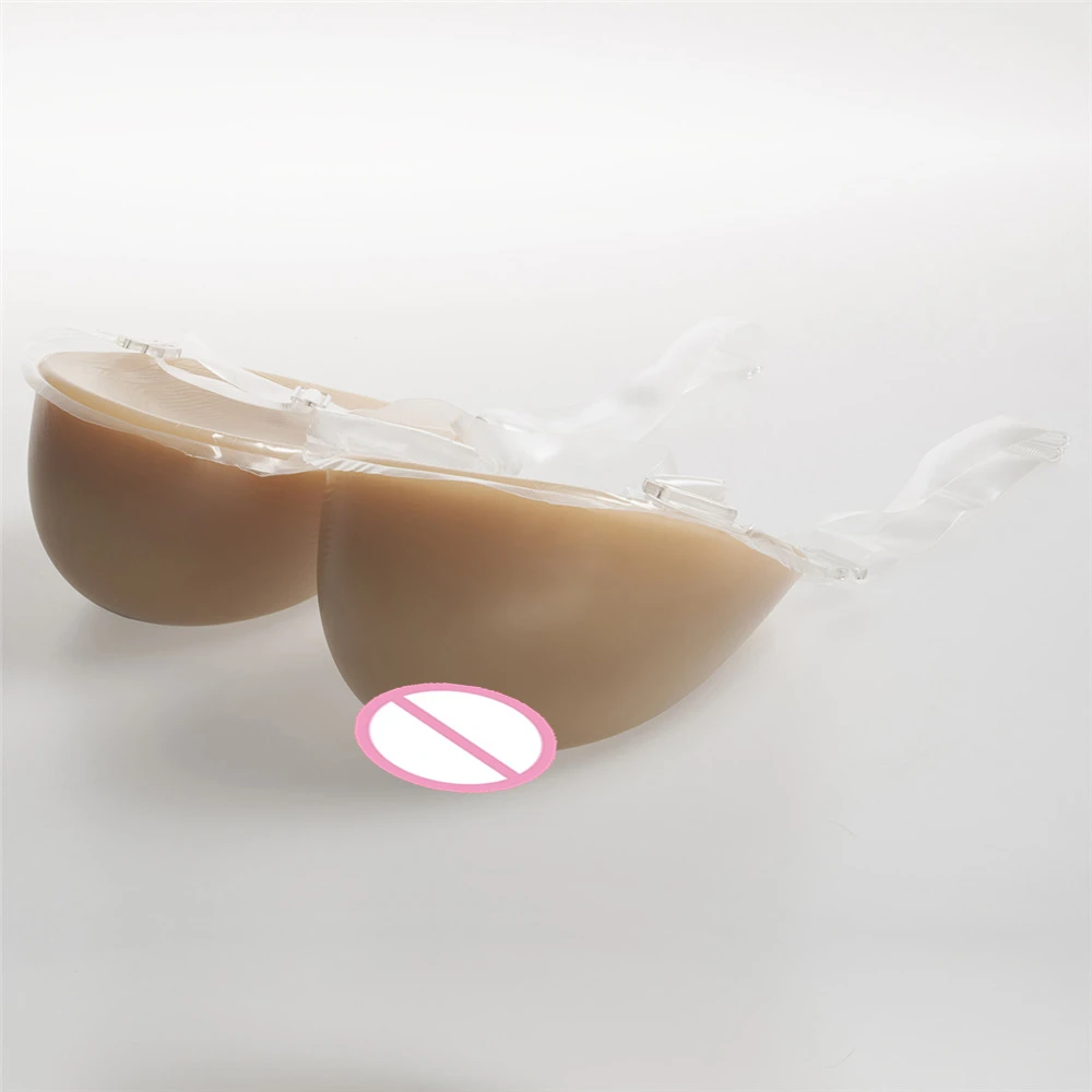 

Realistic Breast Form 1600g/pair Drag Queen Shemale Crossdresser Silicone Breasts Strap-On Artificial Fake Boobs