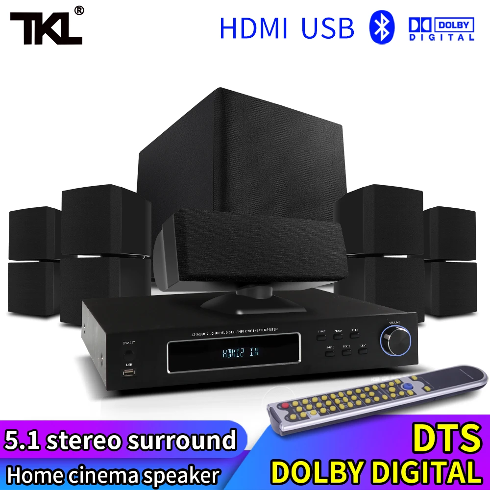 Профессиональная система домашнего кинотеатра TKL audio 5 1 с Bluetooth и 3D объемным