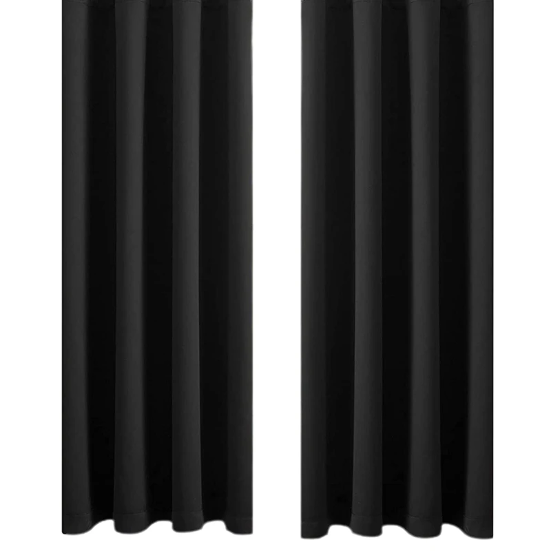 

Blackout Curtains for Bedroom Solid Thermal Insulated with Grommet Noise Reduction Window Drapes Room