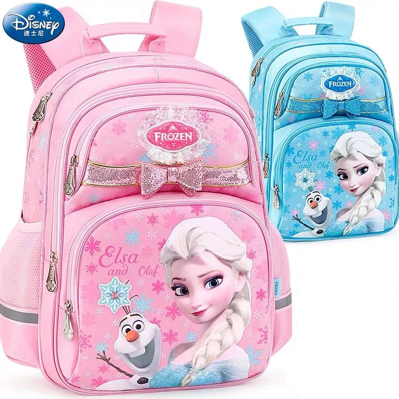 Рюкзак Disney Frozen Elsa anna olaf из натуральной плюшевой ткани детский школьный ранец