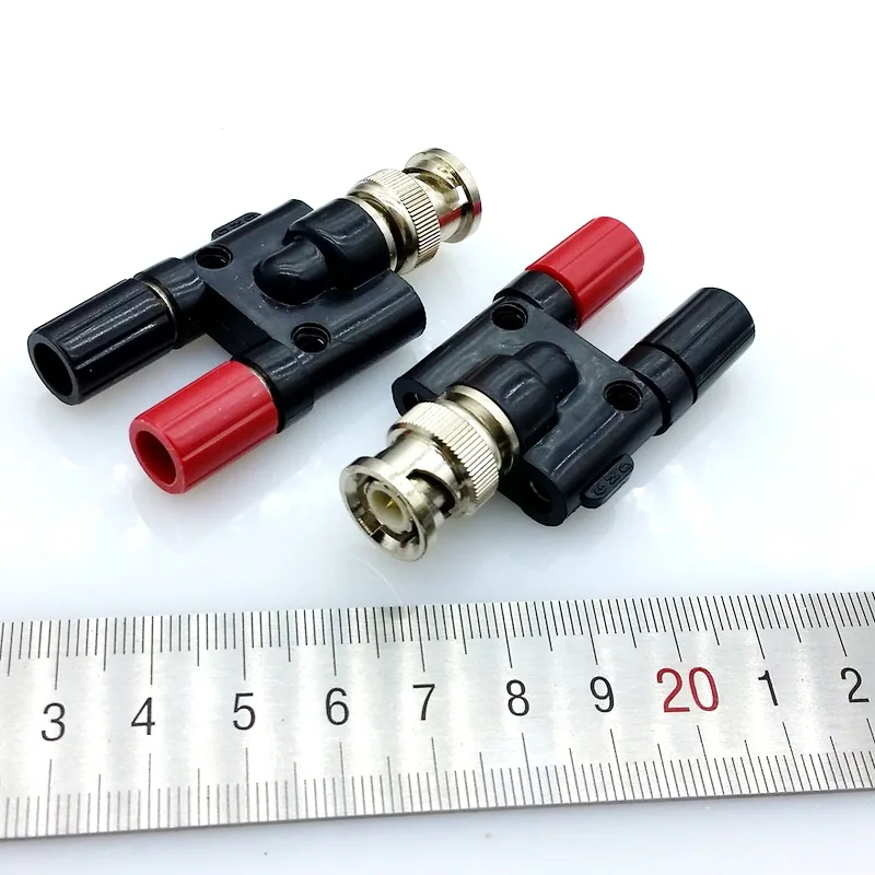 BNC до 4 мм banana socket adapter штекер на два банана Jack Женский коаксиальный адаптер банан
