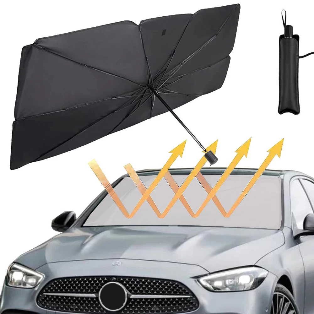 

Автомобильный солнцезащитный козырек от солнца, козырек от солнца на переднее окно автомобиля, козырек от УФ-лучей, козырек от солнца, тепло...