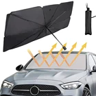 Автомобильный солнцезащитный козырек от солнца, козырек от солнца на переднее окно автомобиля, козырек от УФ-лучей, козырек от солнца, теплоизоляция, защита для внутреннего стекла