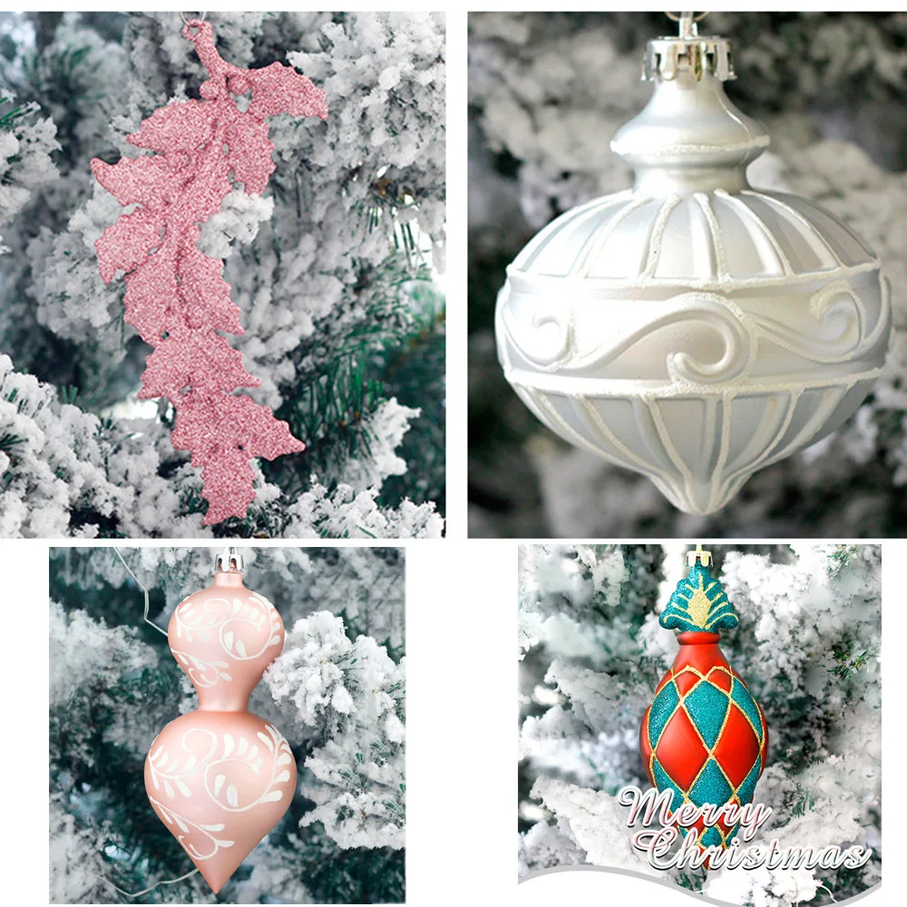 11 шт. рождественские Висячие Подвески украшения Необычные Xmax в виде дерева набор