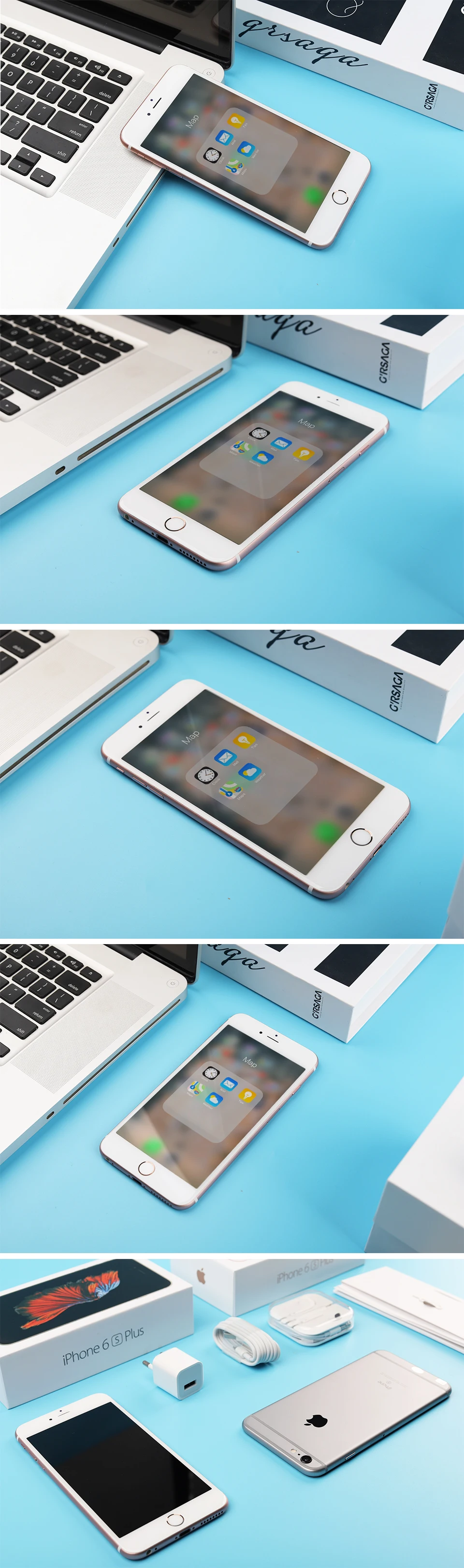 Apple разблокированный iPhone 6S Plus 6SP iOS Двухъядерный 2 Гб ОЗУ 16/64/128 Гб ПЗУ 5," 12.0MP камера отпечаток пальца 4G LTE мобильный телефон