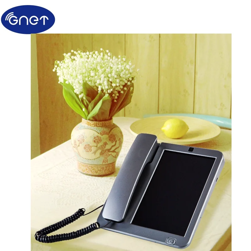 4G SIM Card Android Smart Fixed Phone Touch Screen Video Call Telephone With Wifi Recording For Home Business Landline Phones