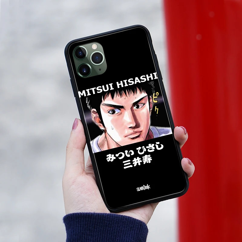 hisashi mitsui slam dunk phone case cover shell for iphone 6s 7 8 plus x xr xs 11 pro max samsung s note 8 9 10 20 plus ultra free global shipping