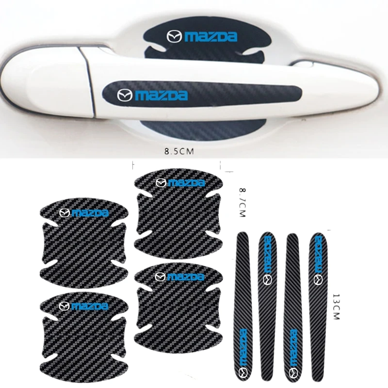 Защитная пленка для ручки двери автомобиля наклейка Mazda Axela 2 3 MS 6 CX-5 CX-4 CX3 CX5 demio 4 шт.