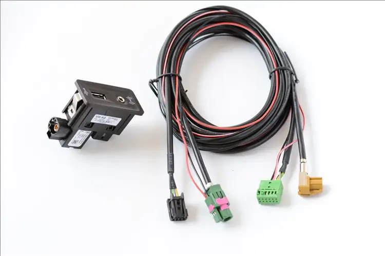 MIB2 CarPlay USB AUX переключатель MDI AMI адаптер штепсельная вилка Жгут кабеля для V.W Golf 7 MK7