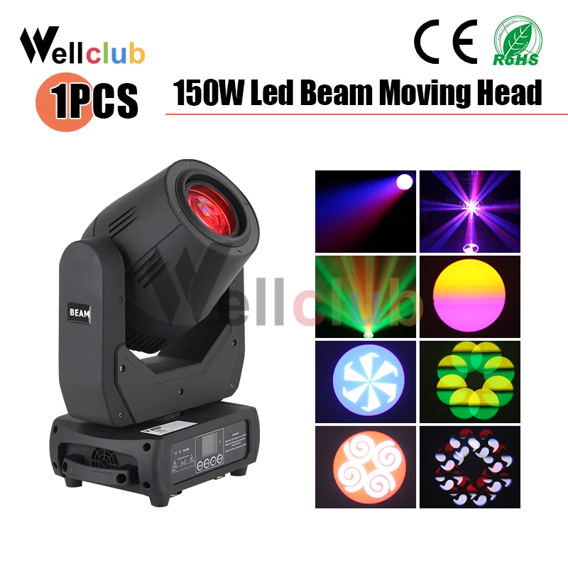 1 шт. RGBW светодиодный сценический светильник 150 Вт с движущейся головкой вечерние