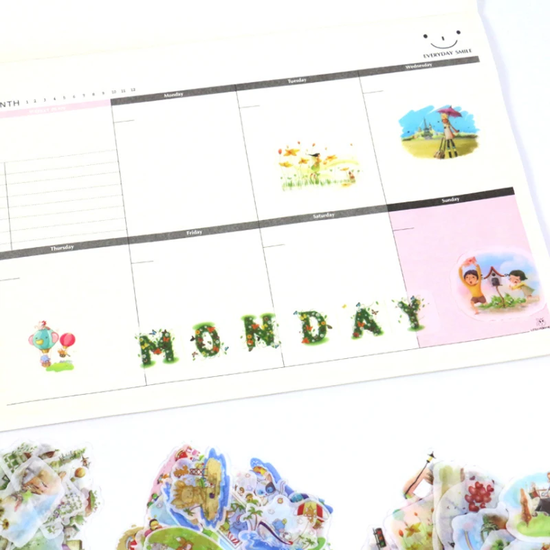 30 упаковок/партия акварель Архитектура пейзаж декоративные наклейки вручную