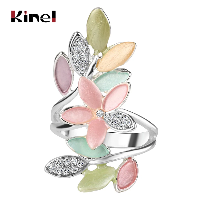 Новинка 2017 модные разноцветные эмалевые кольца для женщин обручальное кольцо с