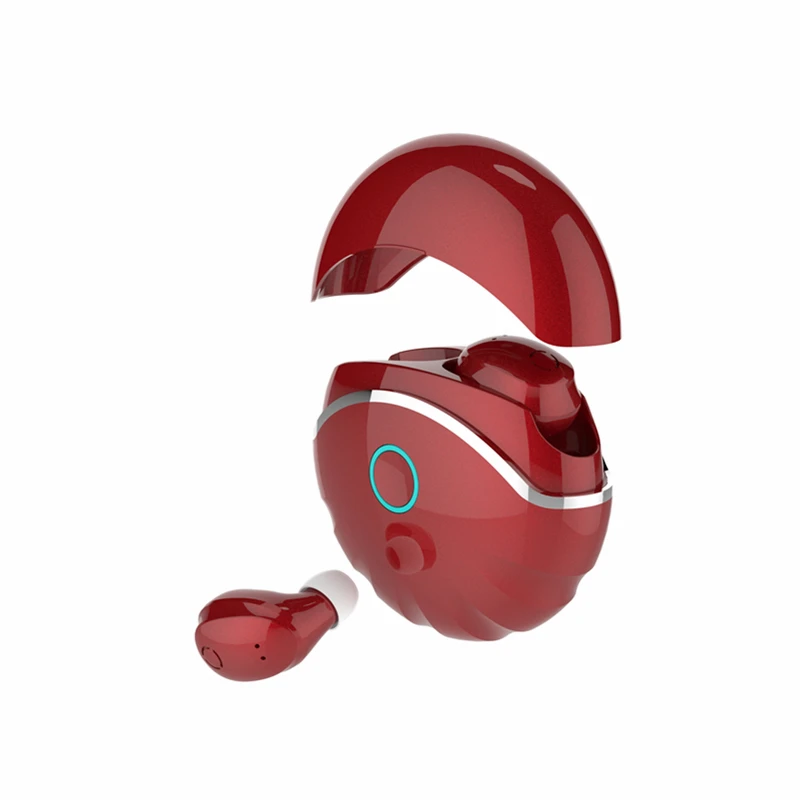 Red Горячие Bluetooth TWS Наушники Беспроводные водонепроницаемые наушники стерео Бас спортивные наушники type-c HD микрофон для Iphone Android - Цвет: Red