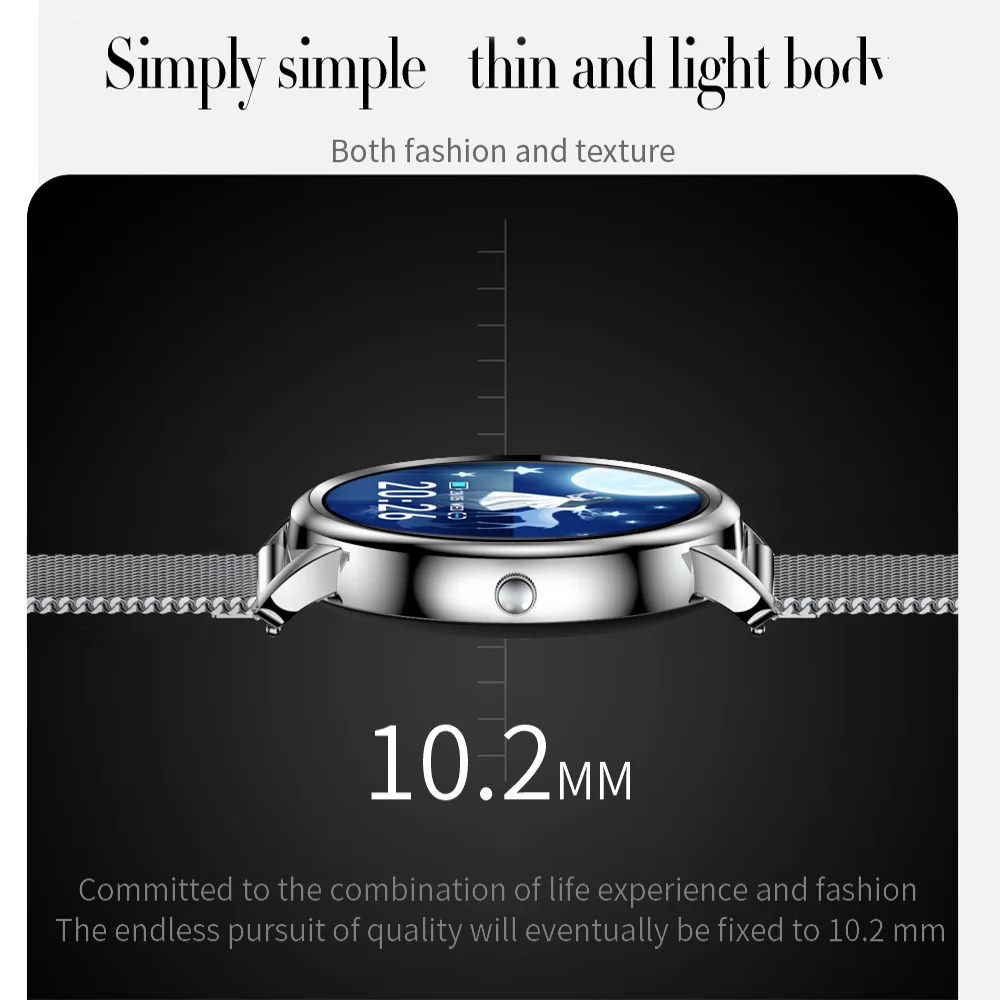 Kaimorui Smart Watch For Men Women,Fitness Tracker Heart Rate Monitor Custom Watch Face,Smartwatch Compatible For iPhone Android