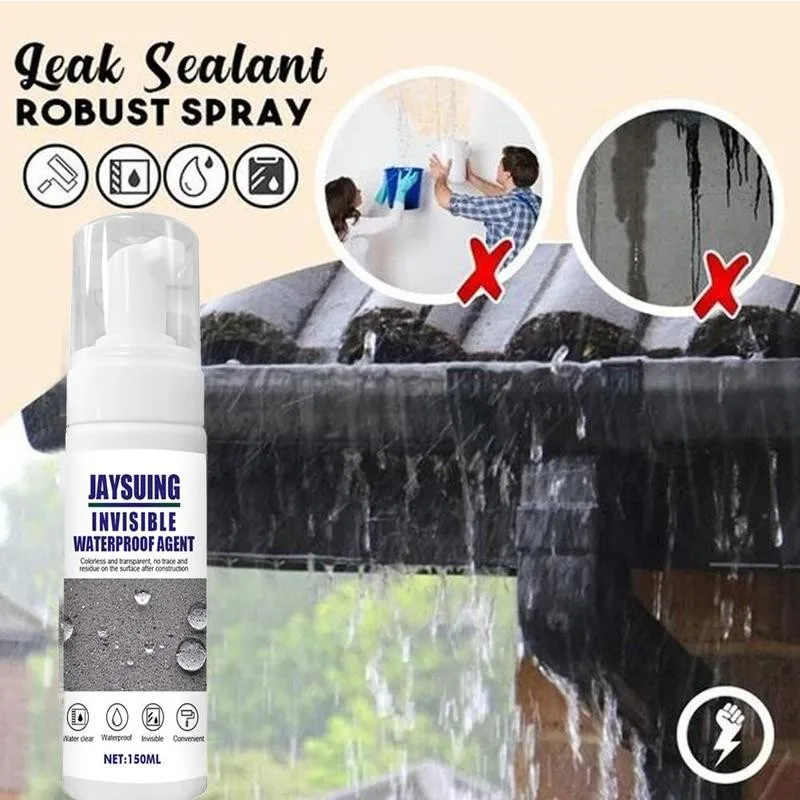

30/100/150ml Anti-leaking Sealant Spray Super Strong Invisible Anti-leaking Waterproof Spray Jaysuing Sealant Bonding Spray S4T0