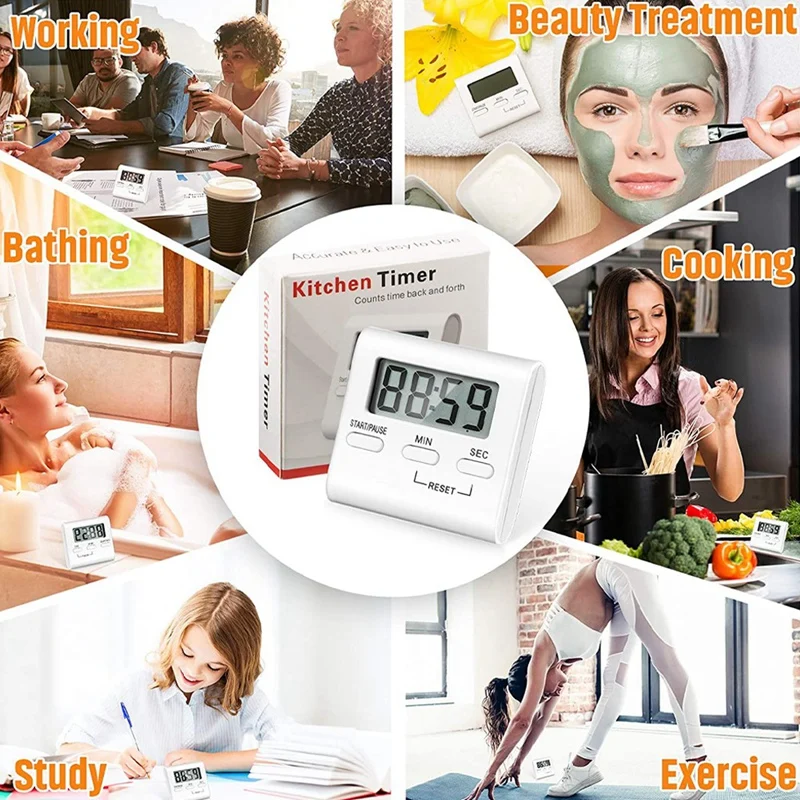 Цифровой кухонный таймер обратного отсчета для приготовления пищи с громким