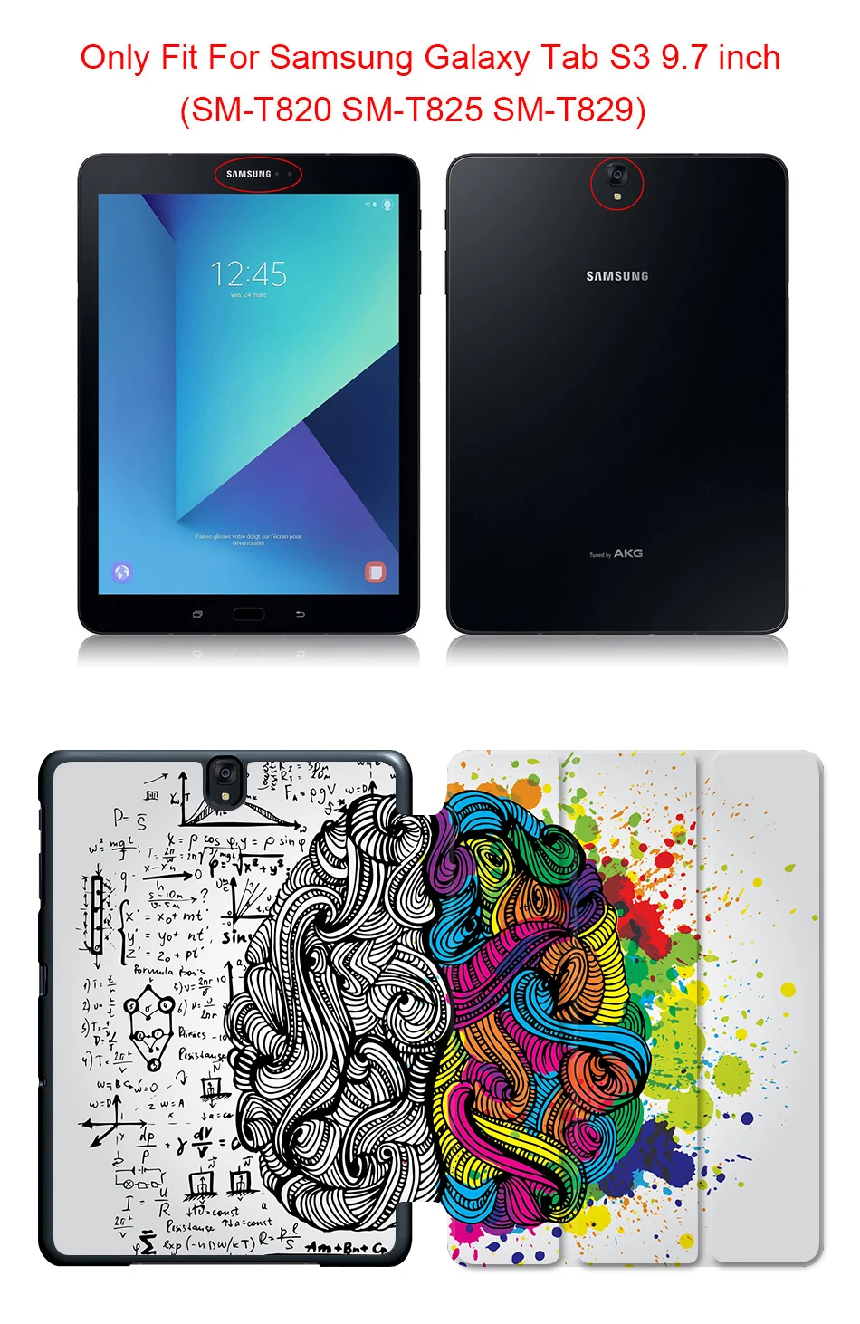 MTT чехол для планшета для samsung Galaxy Tab S3, 9,7 дюймов, SM-T820, T825, T829, ультра тонкий откидной смарт-чехол из искусственной кожи, защитный чехол