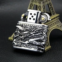 dragon silver black copper shell kerosene lighter smoking accessories for weed briquets et accessoires fumeurs gadgets for men
