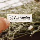 15x50 мм 42 шт., хлопковые этикетки с логотипом или текстом для шитья, органические этикетки, персонализированные этикетки, 100% хлопок