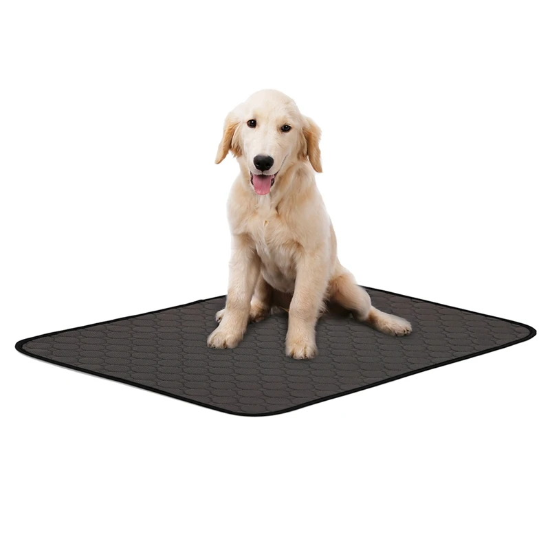 Gray Reusable Dairy Diapers for Dog Urine Absorbent Mat Water Absorbency Diaper Sleeping Bed for Small Dog Puppy Training Pad - Цвет: Gray