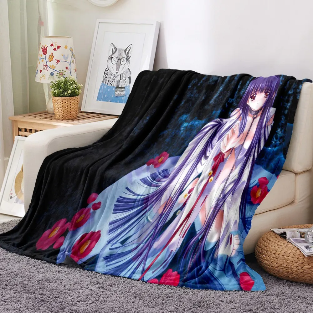 

Japan Anime Flannel Blanket Bikini Underwear Sexy Girl Fleece Blanket Home Textile Throw Blanket Picnic Airplane Fluffy Blanket