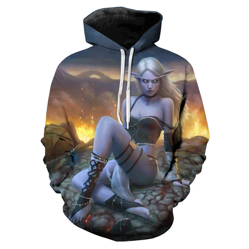 

Newest World Of Warcraft Men Women Children Sweatshirts 3D Printed Hoodies Long Sleeve Boy Girl Kids Casual O-Neck Pullover Tops