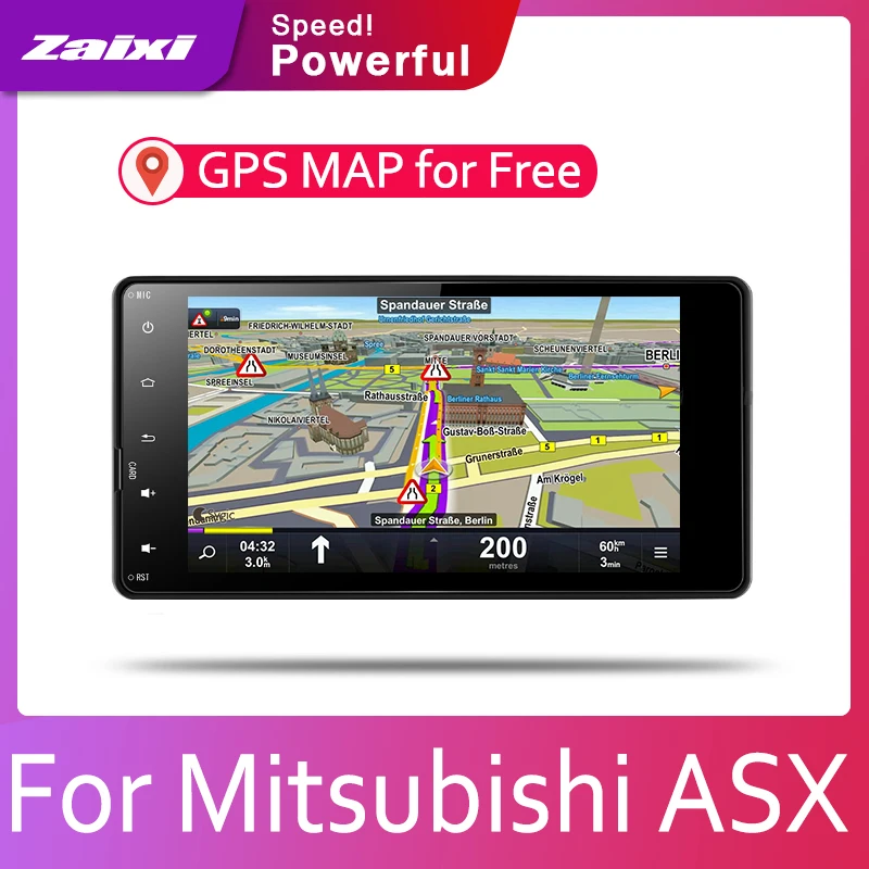 Android 8 Core для Mitsubishi ASX 2013 2014 2015 2016 2017 2018 2019 автомобильное радио BT 3G4G WIFI AUX USB GPS Navi
