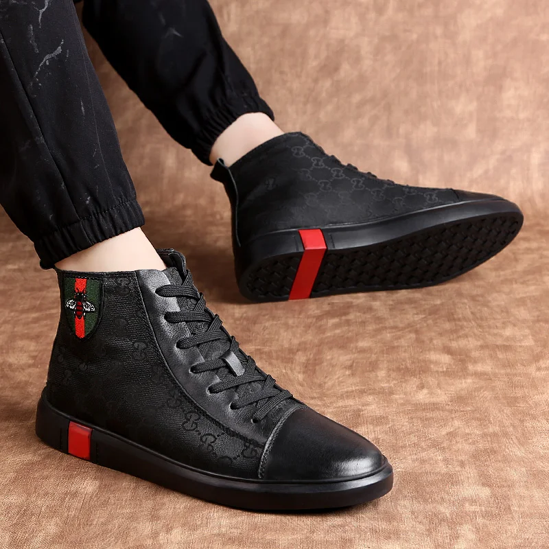 

Winter 2020 men's and women's shoes leather casual shoes fashion lace up shoes comfortable walking men's shoes thermal shoes