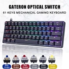 Механическая клавиатура GK61, под заказ, 61 клавиша, RGB Gateron, оптический переключатель, горячая замена, Type-C, проводная игровая клавиатура для ПК